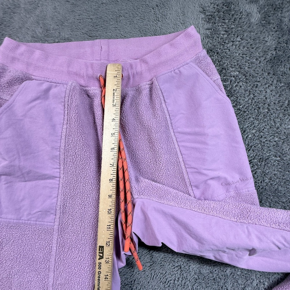 Outdoor Voices Primo Fleece Joggers Pink M Womens Sweatpants Drawstring - Picture 6 of 8